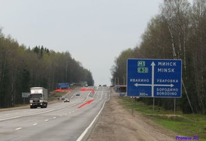 Трасса м1 москва минск. 131 Километр Минского шоссе. 108 Км Минского шоссе. Минское шоссе 130 км. Минское шоссе поворот на Рузу.